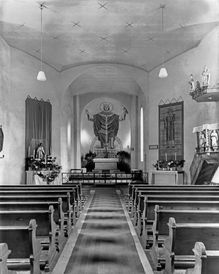 Der Innenraum um 1960.